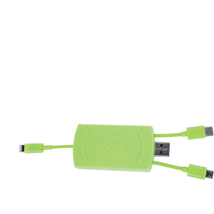HME 4-in-1 Trail Camera SD Card Reader for iPhone, Android & USB, Up to 256 GB