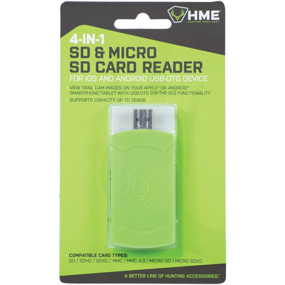 HME 4-in-1 Trail Camera SD Card Reader for iPhone, Android & USB, Up to 256 GB - view 8