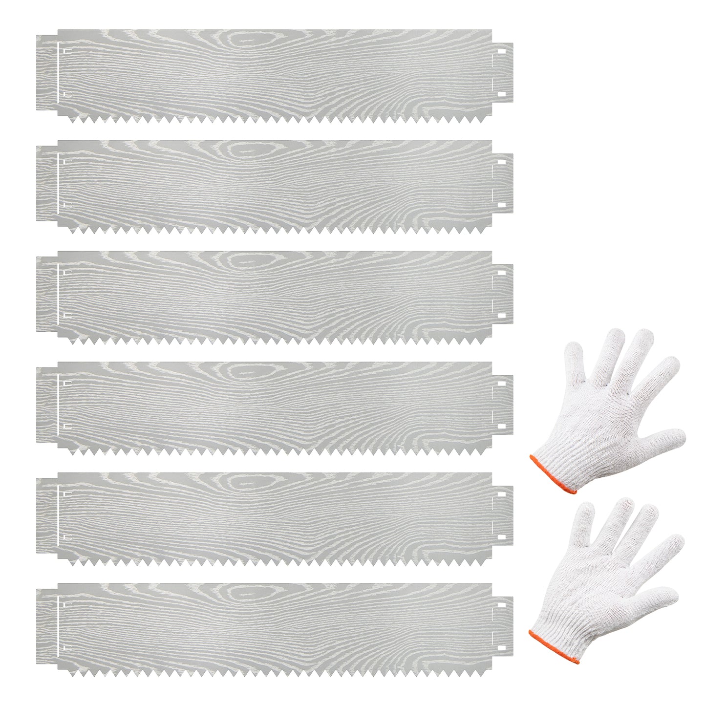 6-Pack 20 FT Galvanized Metal Landscape Edging for Lawn