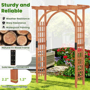 Garden Archway Arch Lattice Trellis Pergola for Climbing Plants and Outdoor Wedding Bridal Decor