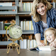 Educational Geographic 5/8/10 Inch World Globe with Triangle Metal Stand-5 inches