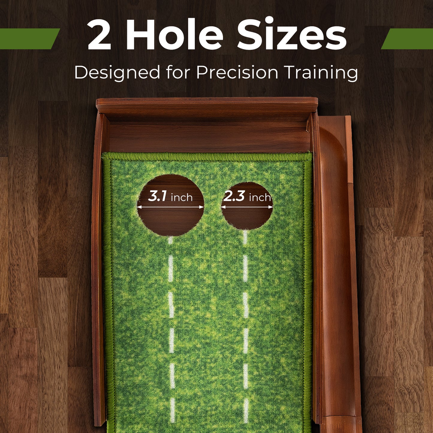 Golf Putting Mat Practice Training Aid with Auto Ball Return and