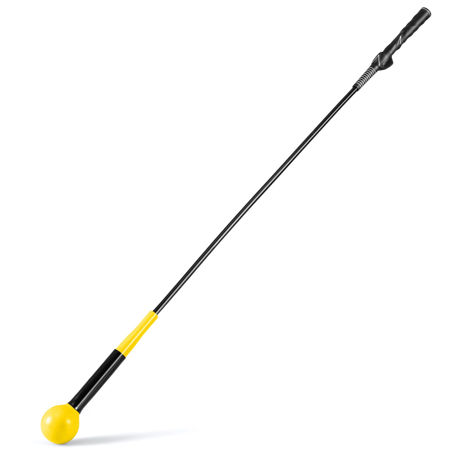 Golf Swing Trainer Aid 47inch/40inch/31.5inch Warm-up Practice Stick with Weighted Head for Grip-Yellow
