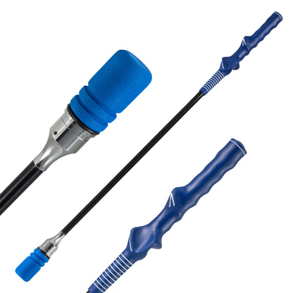 Golf Swing Trainer Click Stick Swing Training Aid for Speed Flexibility Balance-Blue