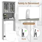 Bathroom Spacesaver Organizer with Adjustable Shelf-Gray