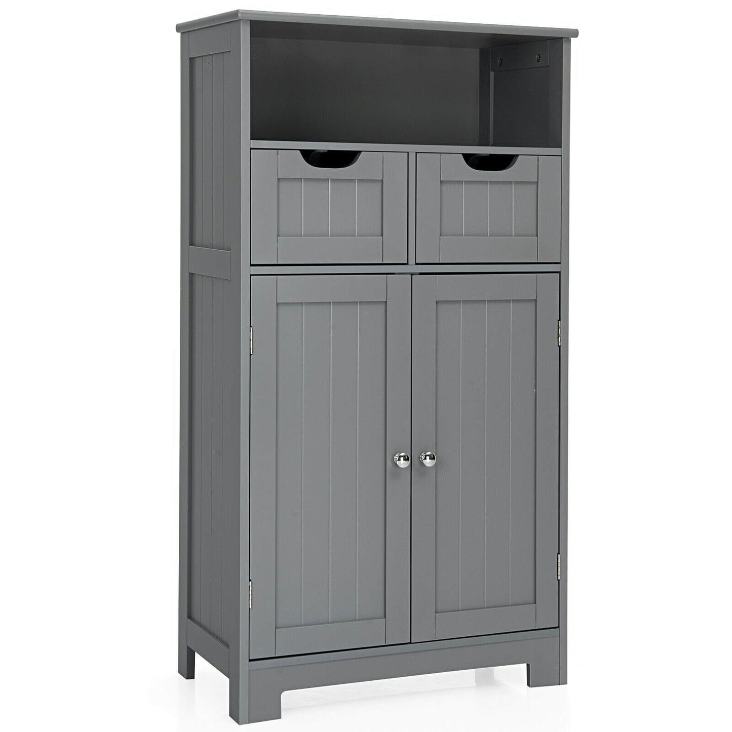 Bathroom Wooden Side Cabinet with 2 Drawers and 2 Doors