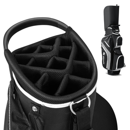 Golf Cart Bag with 14 Way Top Dividers