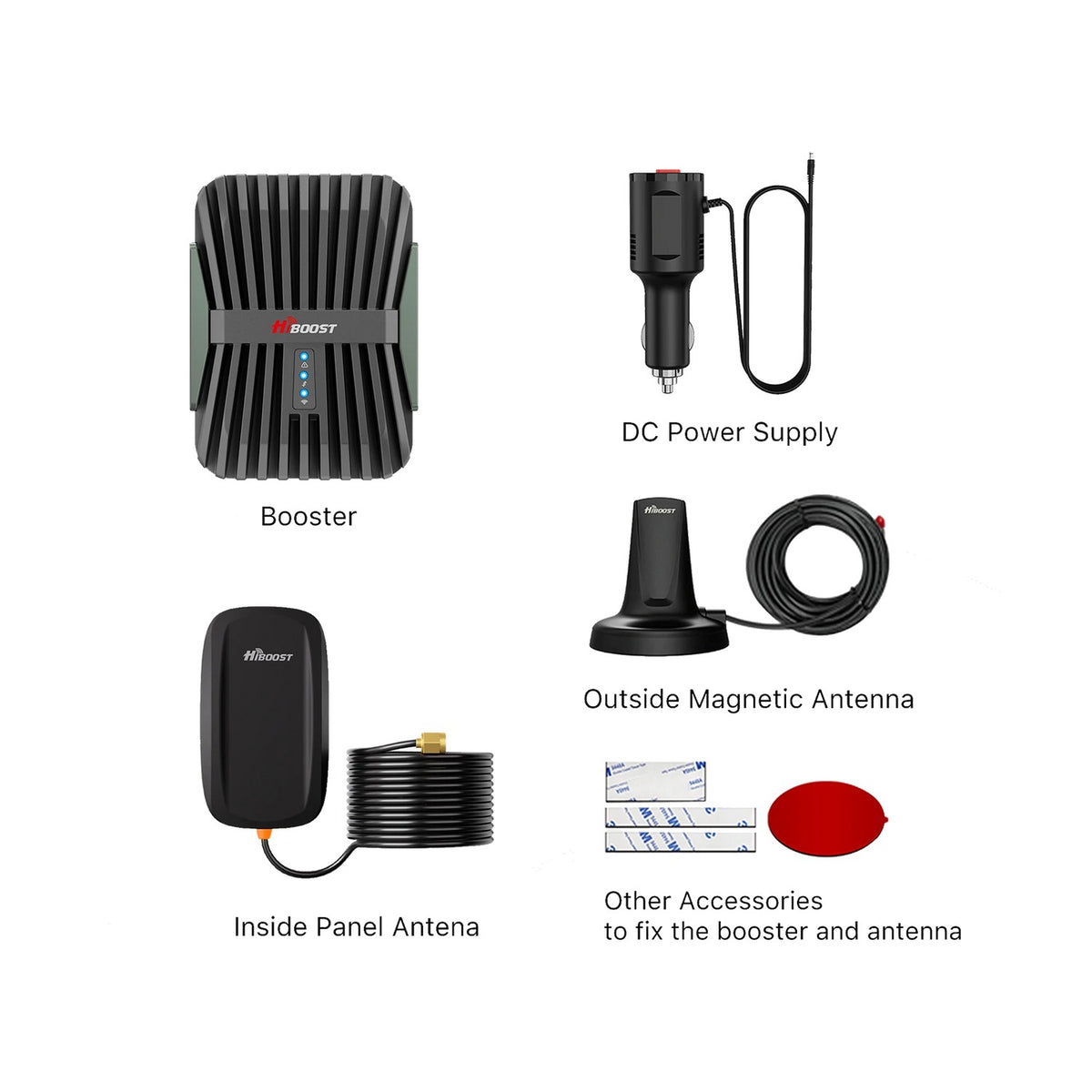 HiBoost MobileLink Commuter In-Vehicle Cellular Signal Booster for Cars and SUVs, 5G/4G LTE - view 6