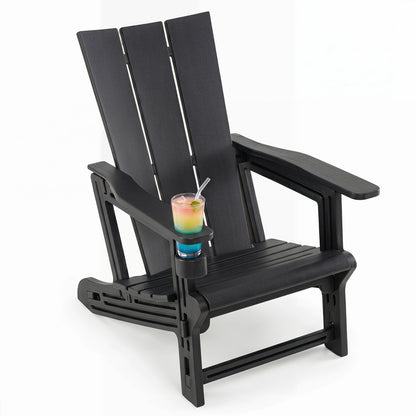 Adirondack Chair with Cup Holder - HDPE Outdoor Seating