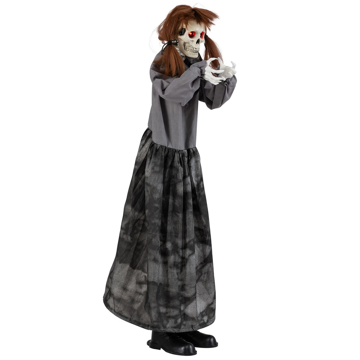 Halloween Animatronic Jumpscare Doll with Pop-Up Head and Sound Activated Design