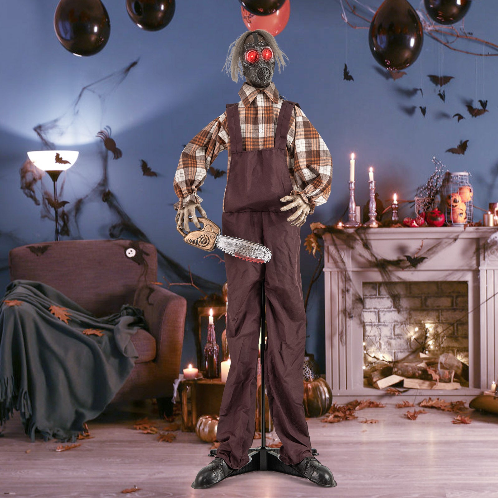 Halloween Animatronic Shaking Haunted Man with Lights and Sound