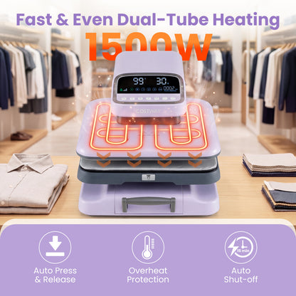 15x15 Auto Release Heat Press Machine 1500W