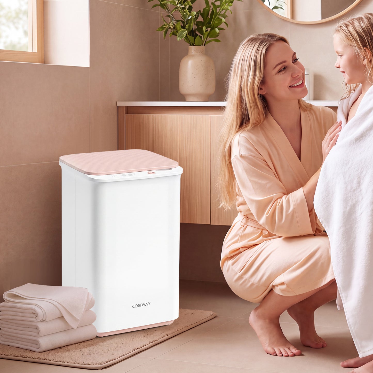 Heated Towel Warmer with Timer and Auto Shut-Off, 20L