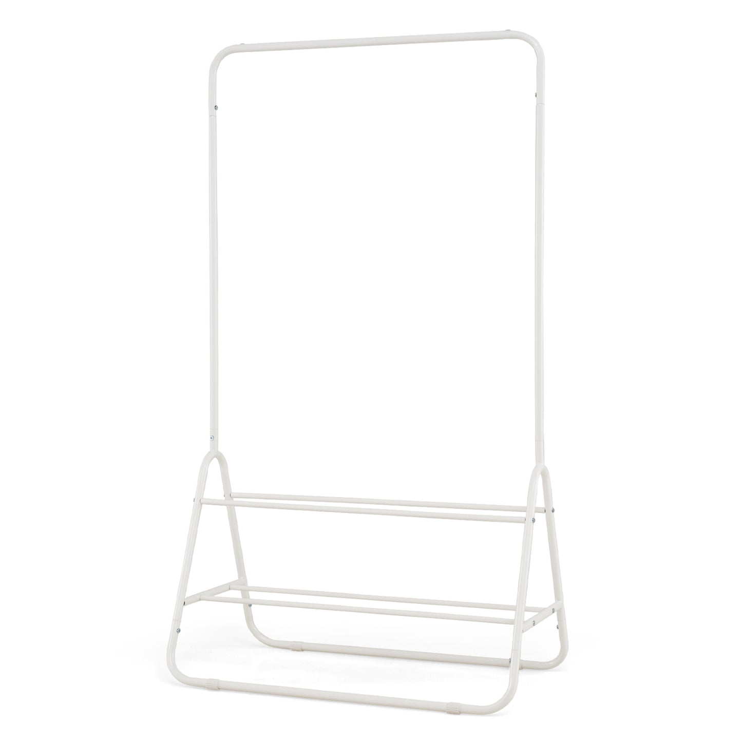 Heavy Duty Clothes Rack with Hanging Rod and Storage Shelves