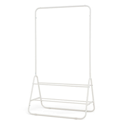 Heavy Duty Clothes Rack with Hanging Rod and Storage Shelves
