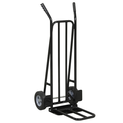 Heavy Duty Hand Truck Dolly with Dual Foldable Nose Plates