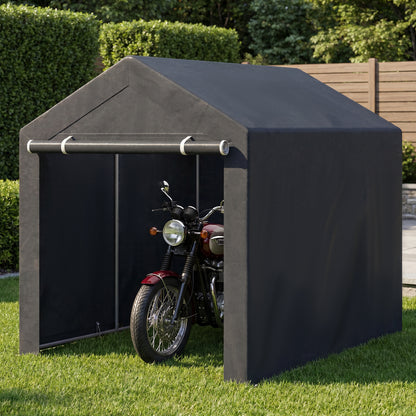 Portable Storage Shed with Roll-Up Zipper Door