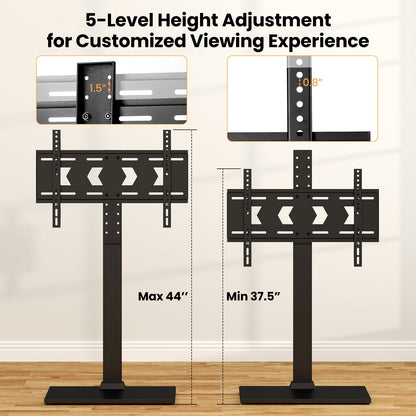 Height Adjustable Floor TV Stand with AV Shelf for 32-70 Inch TVs