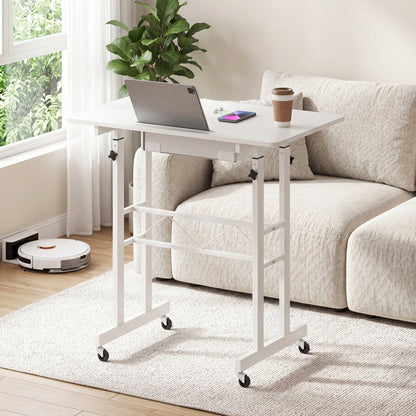 Height Adjustable Standing Desk with Wheels & Drawer