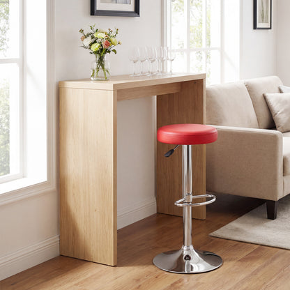 Adjustable Swivel Bar Stool with Footrest, 400 lbs Capacity