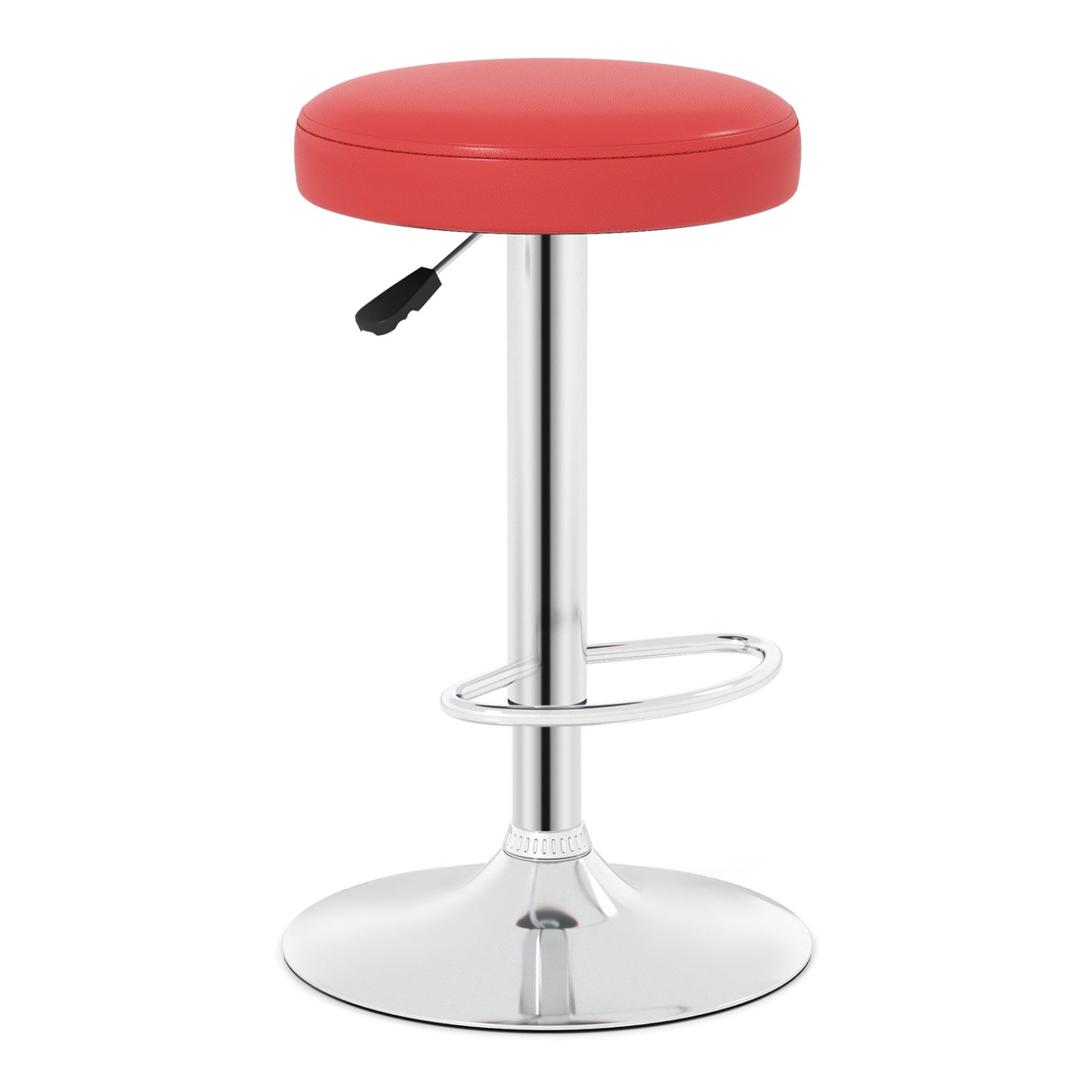 Adjustable Swivel Bar Stool with Footrest, 400 lbs Capacity