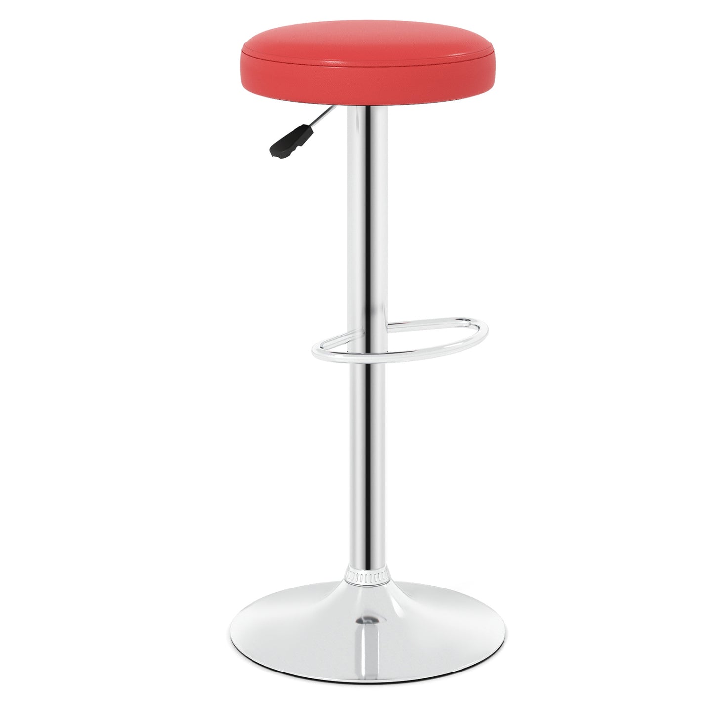 Adjustable Swivel Bar Stool with Footrest, 400 lbs Capacity