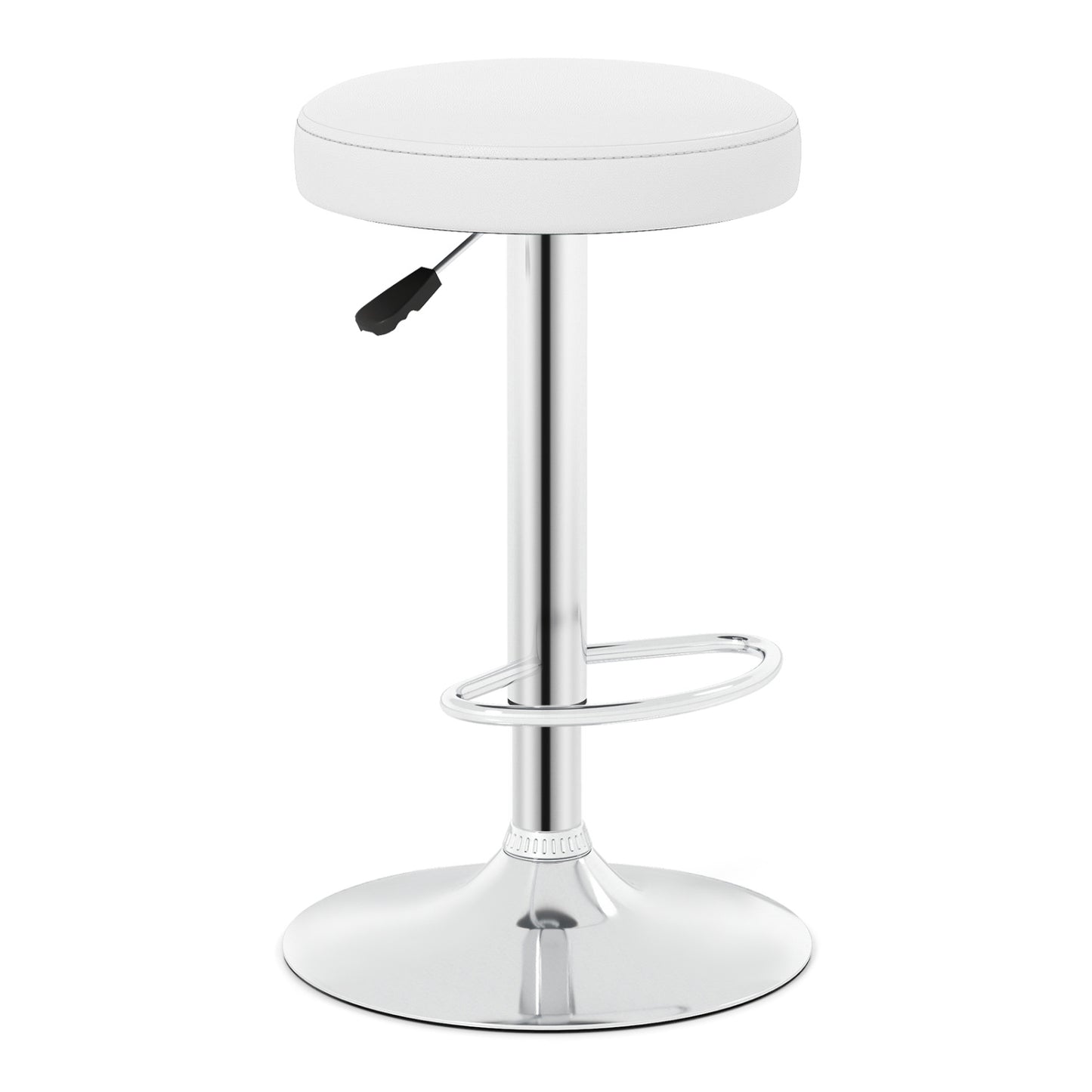 Adjustable Swivel Bar Stool with Footrest, 400 lbs Capacity
