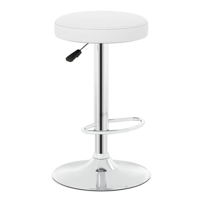Adjustable Swivel Bar Stool with Footrest, 400 lbs Capacity