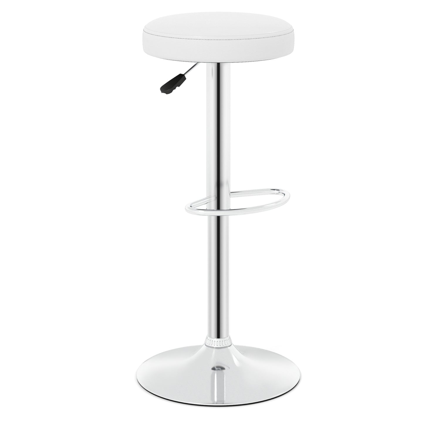 Adjustable Swivel Bar Stool with Footrest, 400 lbs Capacity