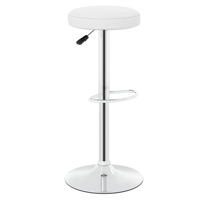 Adjustable Swivel Bar Stool with Footrest, 400 lbs Capacity
