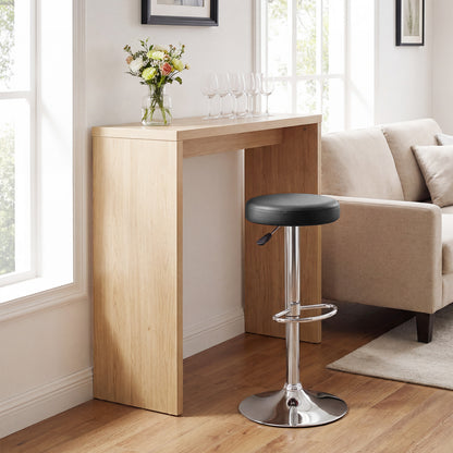 Adjustable Swivel Bar Stool with Footrest, 400 lbs Capacity