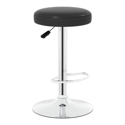 Adjustable Swivel Bar Stool with Footrest, 400 lbs Capacity