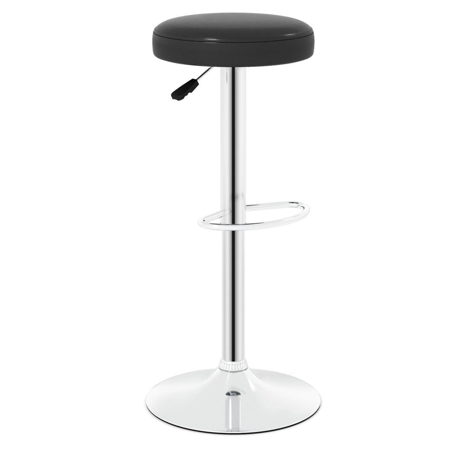 Adjustable Swivel Bar Stool with Footrest, 400 lbs Capacity