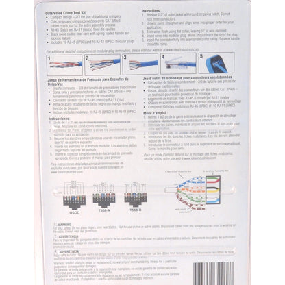 IDEAL Data/Voice RJ45/RJ11 Crimp Tool Kit for CAT-3/5E/6 - view 3
