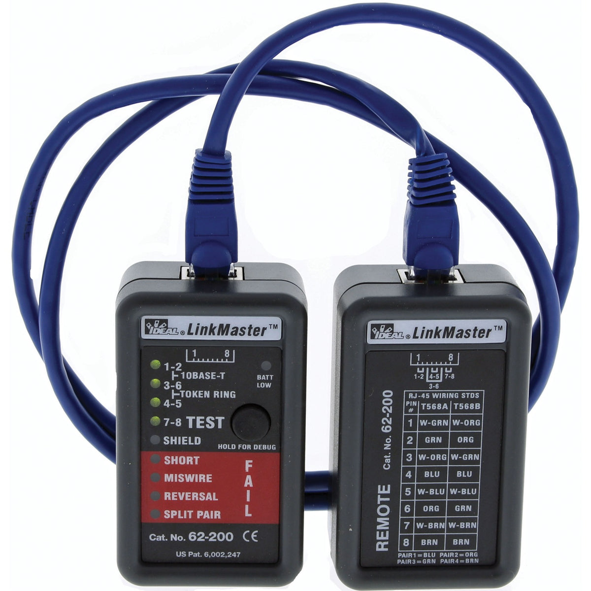 IDEAL LinkMaster RJ45 Ethernet Cable Tester & Wiremapper for CAT-3/5E/6/6A - view 7