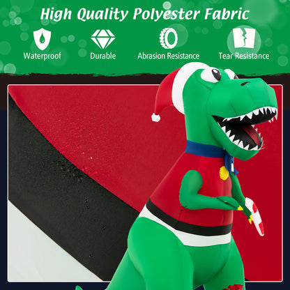 Inflatable Christmas Decoration with LED Lights and Waterproof Blower