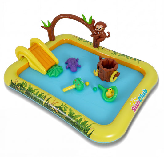 Animal Spray Pool with Slide for Backyard and Garden