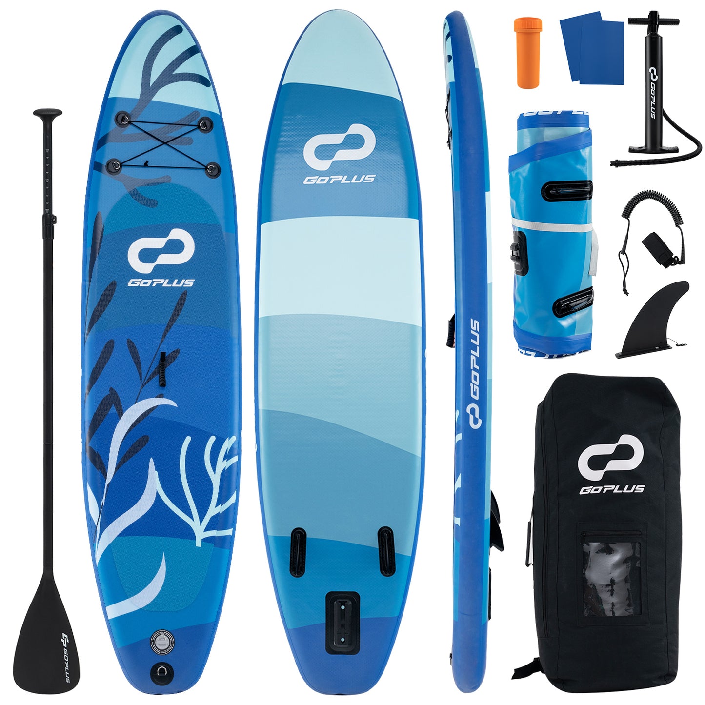 Inflatable Stand Up Paddle Board Sup Board with Premium SUP Accessories-L - S
