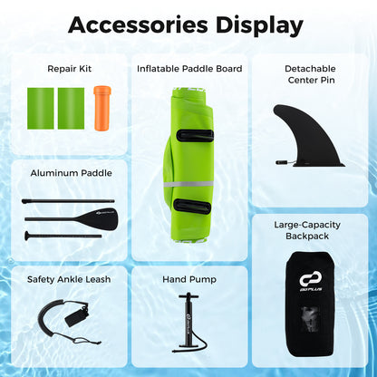 Inflatable Stand up Paddle Board iSUP Board Accessories with 3 Fins