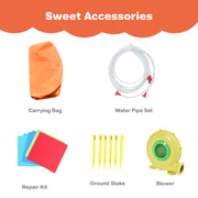 Inflatable Water Slide Bounce House with Climbing Wall Jumper and 480W Blower