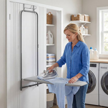 Ironing Board Space-Saving Metal Hanging Ironing Board