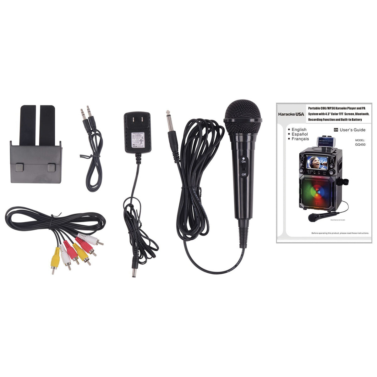 Karaoke USA Portable CDG/MP3G Karaoke Player with 4.3-In. Screen, Bluetooth & Battery - view 15