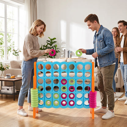 Jumbo 4-to-Score Game Set 3.5FT Tall Oversized Outdoor Lawn Game