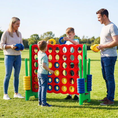 Jumbo 4-to-Score Game Set 3.5FT Tall Oversized Outdoor Lawn Game