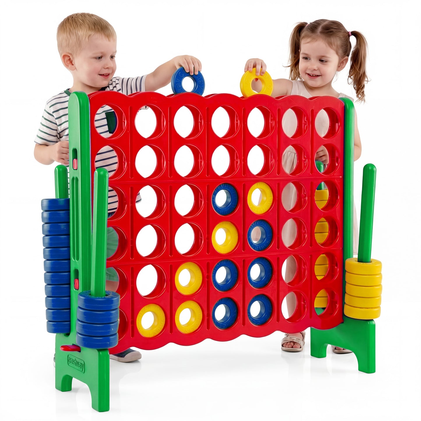Jumbo 4-to-Score Game Set 3.5FT Tall Oversized Outdoor Lawn Game