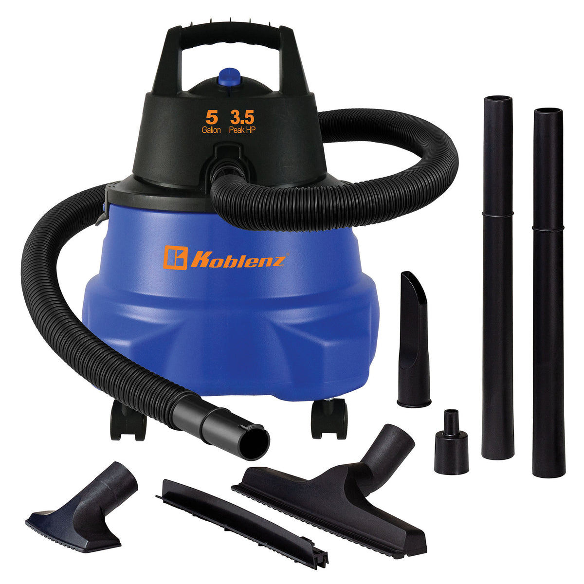 Koblenz 5-Gallon 3.5 Peak HP Portable Wet/Dry Shop Vacuum with Blower