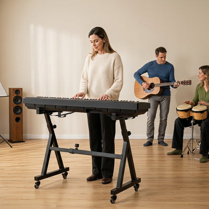 Adjustable Keyboard Stand for 49-88 Key Electric Pianos