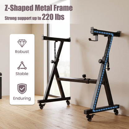 Adjustable Keyboard Stand for 49-88 Key Electric Pianos