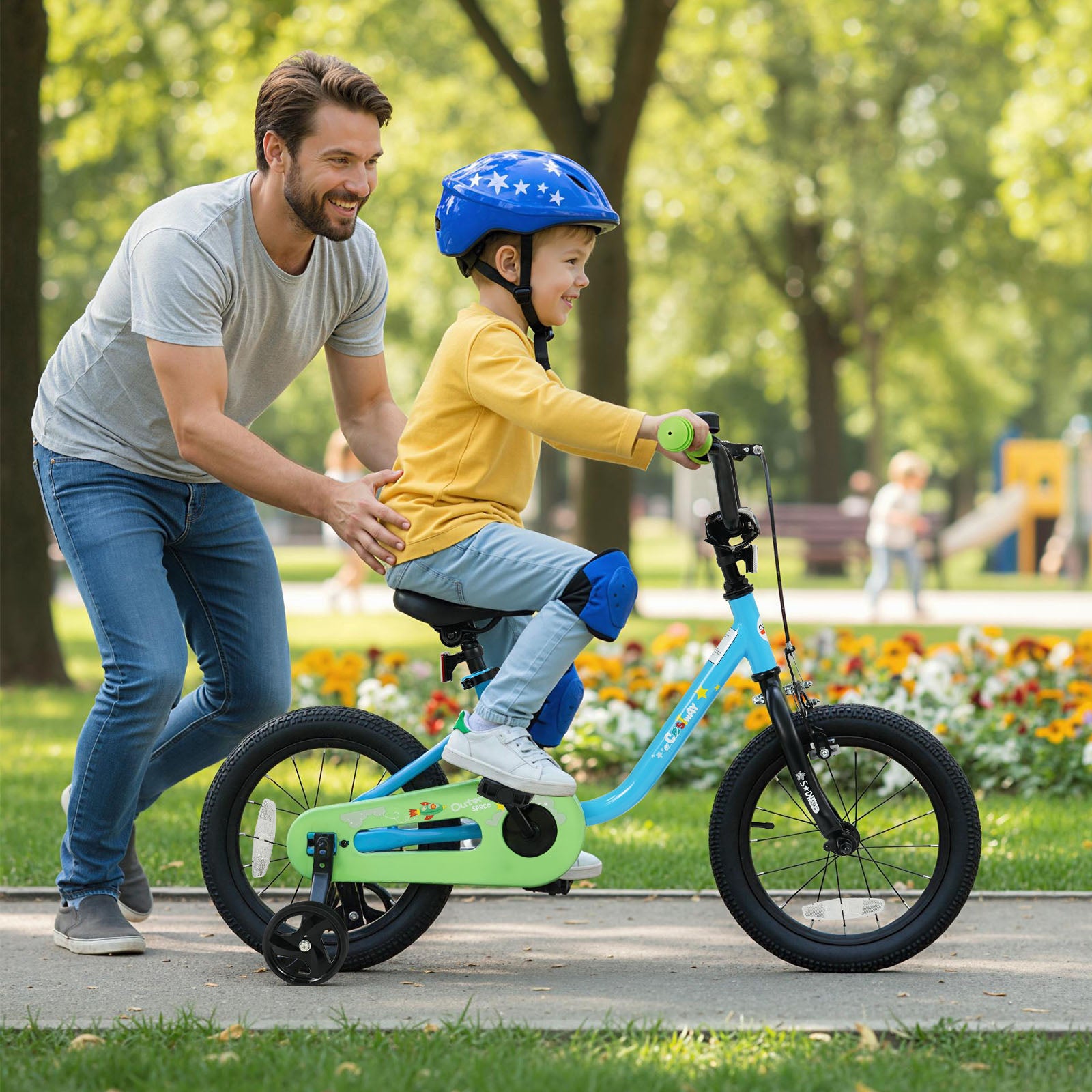 Kids Bike for 3-7 Years Old Boys and Girls 12/14/16-Inch Children Bicycle Blue-14 Inches