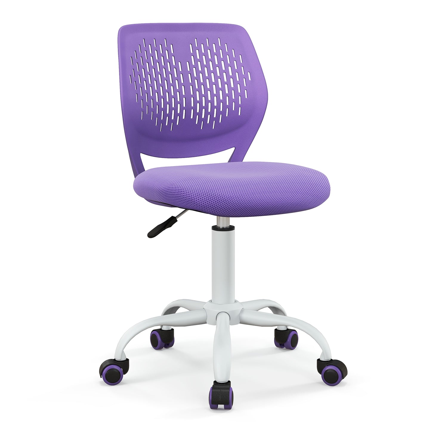 Ergonomic Children Study Chair with Adjustable Height-Light Pink - Purple